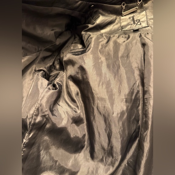 Faux Leather Moto Jacket Large Excellent Condition! - Picture 5 of 10